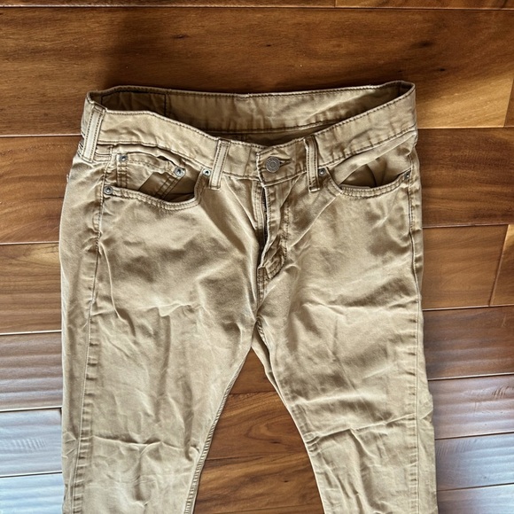 Levi’s 514 Tan Denim Straight Fit Jeans size 30x32 - Picture 2 of 5